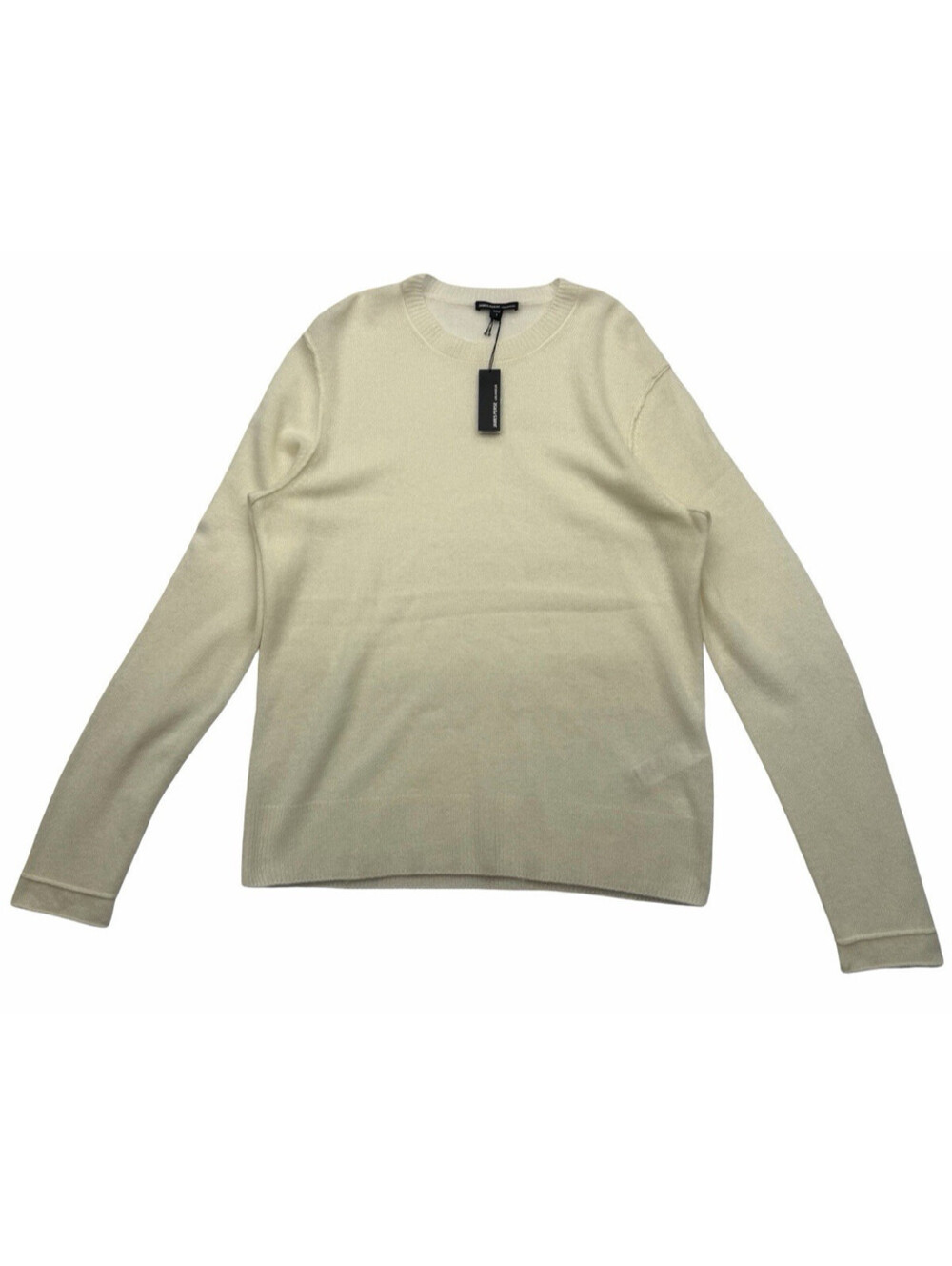 James Perse Open Knit Cashmere Crewneck Sweater Oyster Beige Size 1 | S